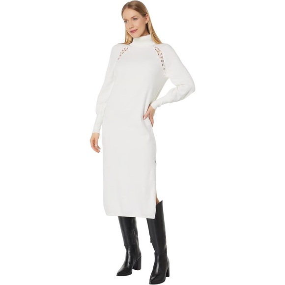 Ted Baker White Long Sleeve Dress